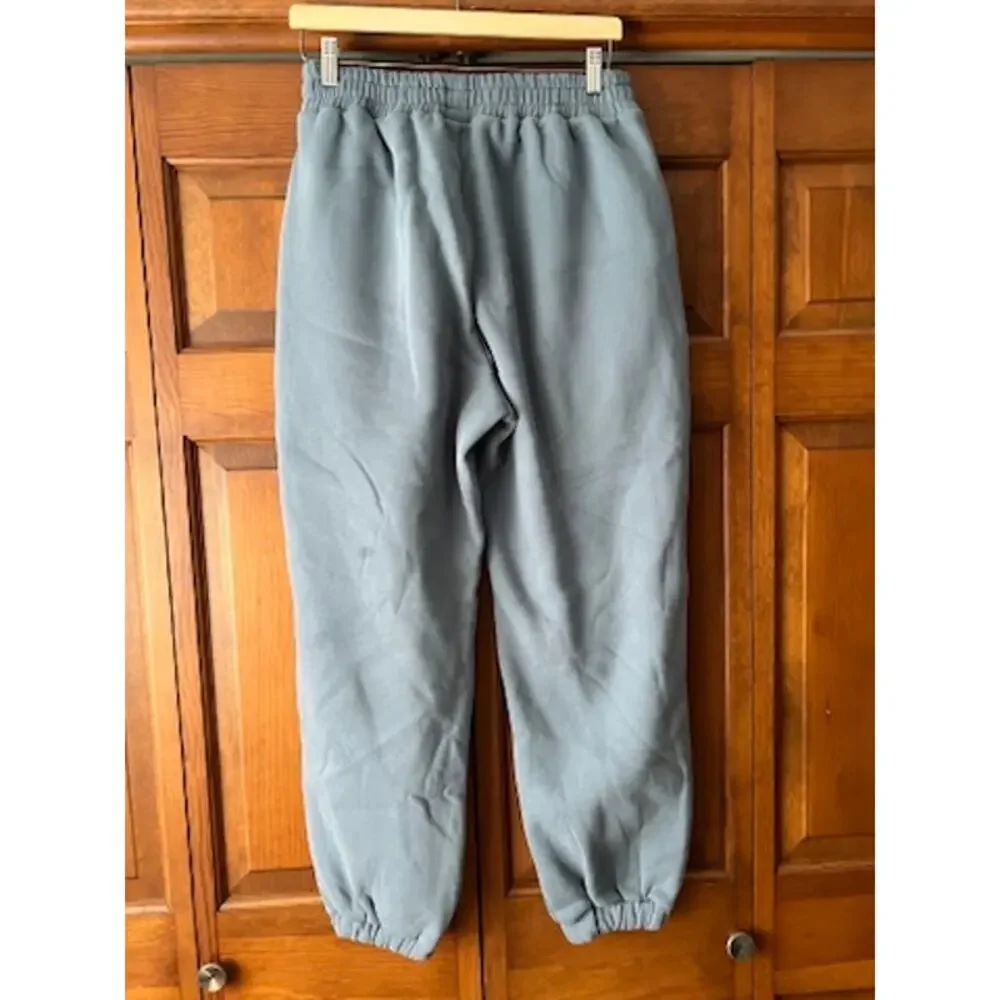 Comfrt Cloud Sweatpants Blue Willow Unisex Heavyweight Fleece Joggers Cozy SZ M